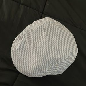 Big boys, sear-sucker hat.